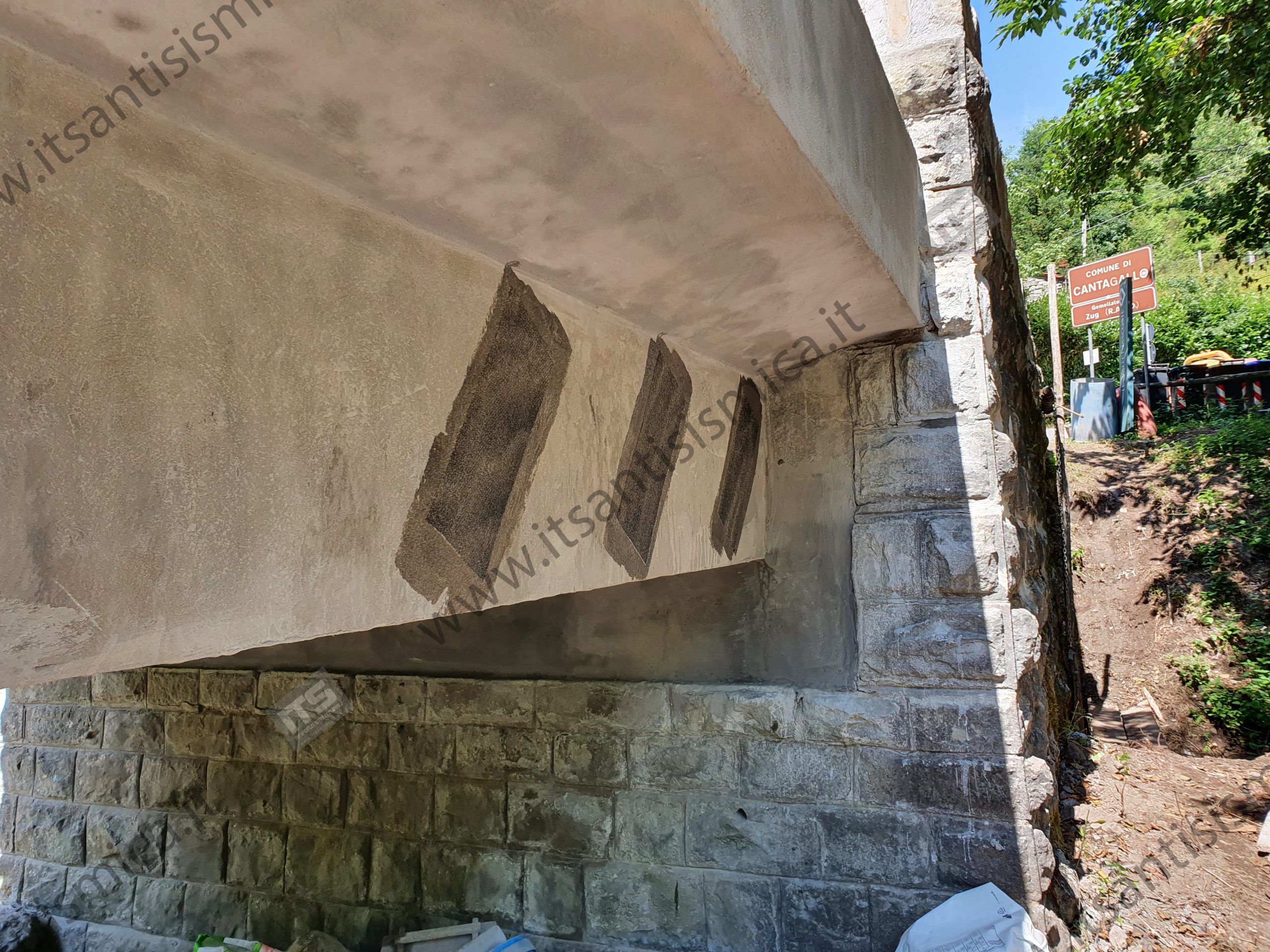 Rinforzo strutturale del ponte di Fossato — Pistoia — fotografia di cantiere 8